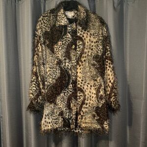 Vintage SOMETHING SPECIAL Animal Print Jacket